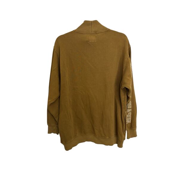 Aerie Sweatshirt Womens Small Mountain Season Mock Neck Oversized Brown NWT - Picture 3 of 10